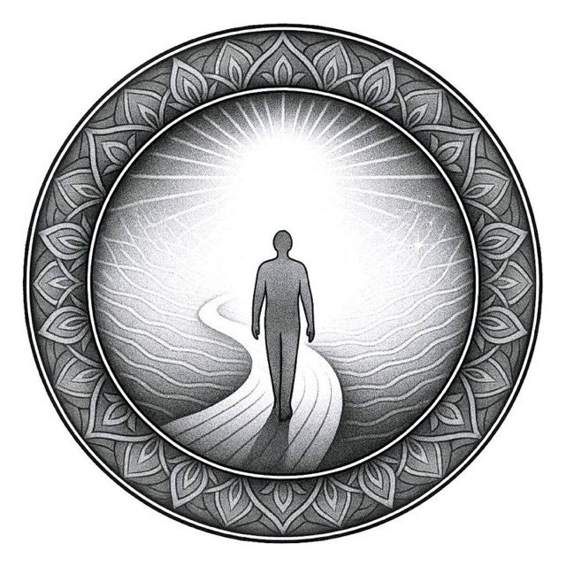 Mandala-Stich zum Kapitel „Mein Weg der Erinnerung“
